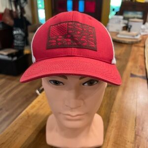 Columbia Red and White Cap